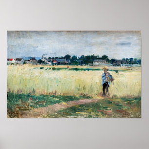 Berthe Morisot - In the Wheatfield at Gennevillier Poster