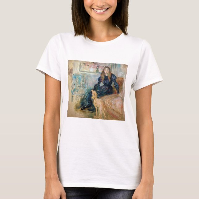 Berthe Morisot - Julie and her Greyhound Laerte T-Shirt (Front)