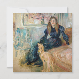 Berthe Morisot - Julie and her Greyhound Laerte Thank You Card