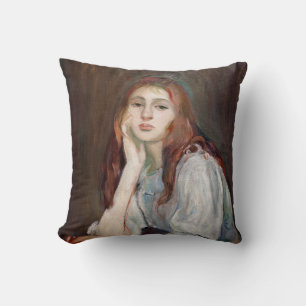Berthe Morisot - Julie Daydreaming Cushion