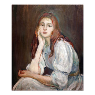 Berthe Morisot - Julie Daydreaming Photo Print