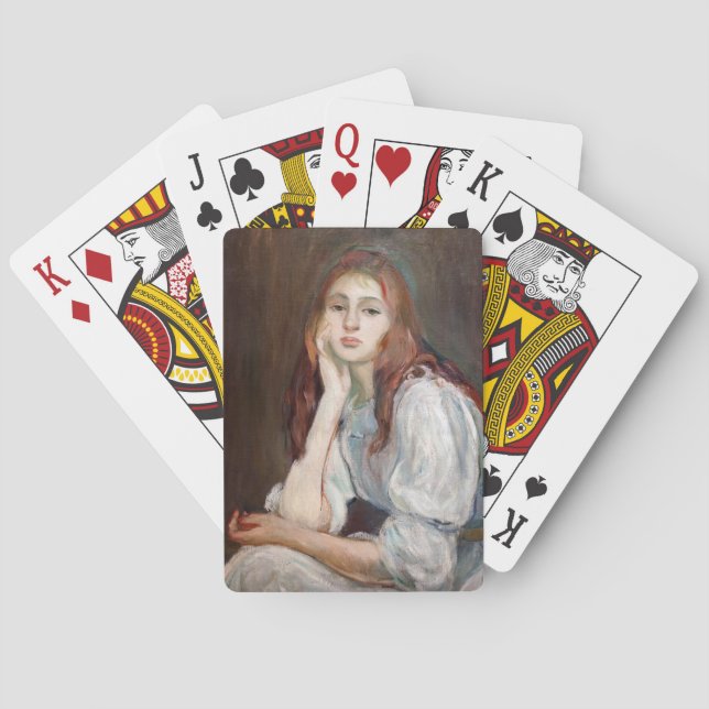 Berthe Morisot - Julie Daydreaming Playing Cards (Back)