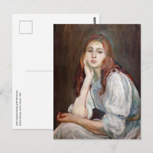 Berthe Morisot - Julie Daydreaming Postcard