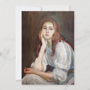 Berthe Morisot - Julie Daydreaming Thank You Card