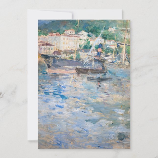 Berthe Morisot - Port of Nice Thank You Card (Front)