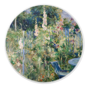 Berthe Morisot - Roses Tremieres Ceramic Knob