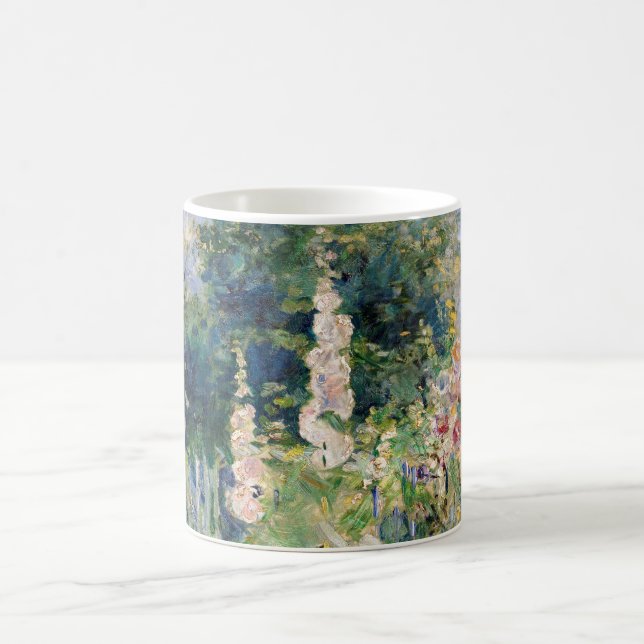 Berthe Morisot - Roses Tremieres Coffee Mug (Center)