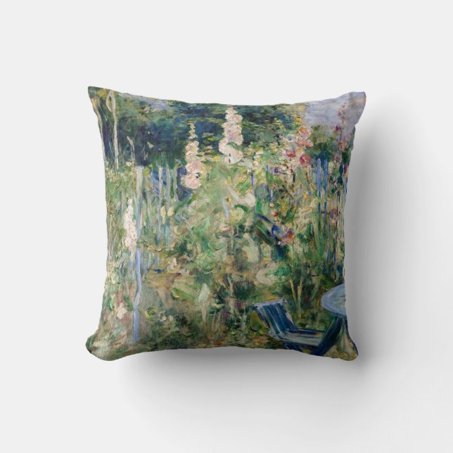 Berthe Morisot - Roses Tremieres Cushion (Front)