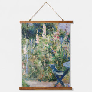 Berthe Morisot - Roses Tremieres Hanging Tapestry