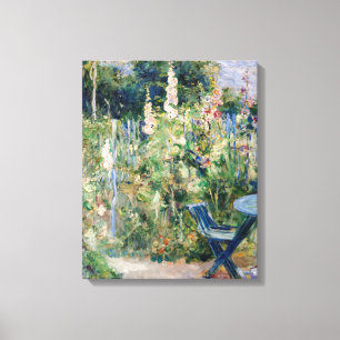 Berthe Morisot - Roses Tremieres / Hollyhocks Canvas Print