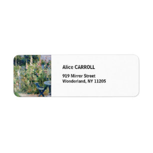 Berthe Morisot - Roses Tremieres / Hollyhocks Return Address Label