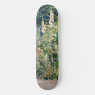 Berthe Morisot - Roses Tremieres / Hollyhocks Skateboard