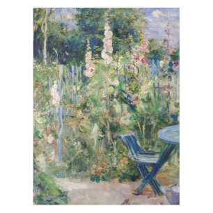 Berthe Morisot - Roses Tremieres / Hollyhocks Tablecloth