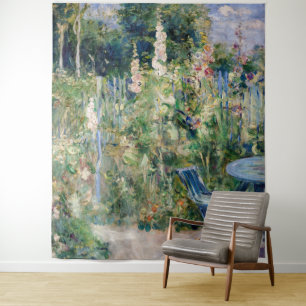 Berthe Morisot - Roses Tremieres / Hollyhocks Tapestry