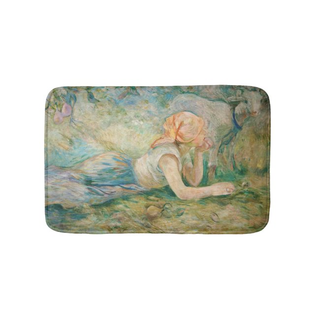 Berthe Morisot - Shepherdess Resting Bath Mat (Front)