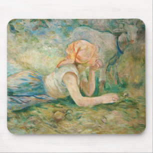 Berthe Morisot - Shepherdess Resting Mouse Pad