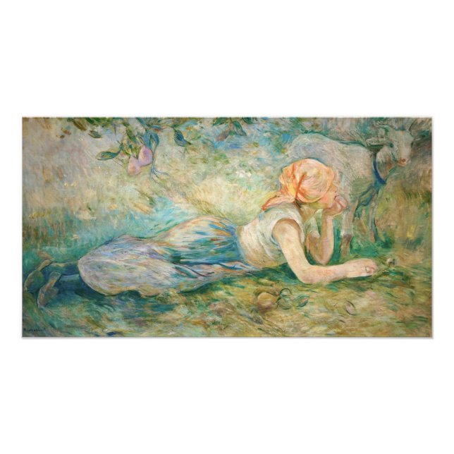 Berthe Morisot - Shepherdess Resting Photo Print (Front)