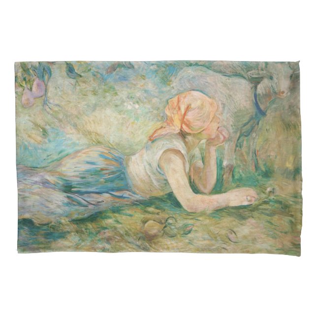 Berthe Morisot - Shepherdess Resting Pillowcase (Front)
