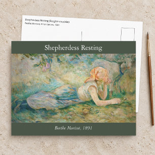 Berthe Morisot - Shepherdess Resting Postcard