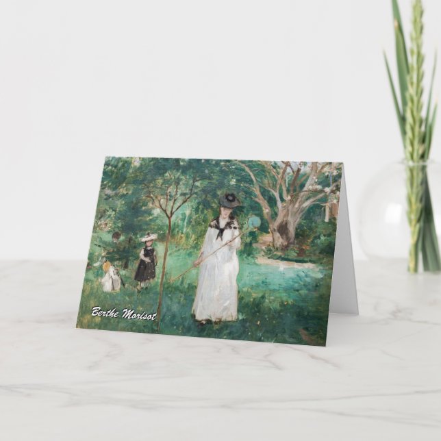 Berthe Morisot - The Butterfly Hunt Card (Front)