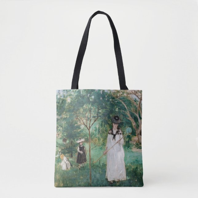 Berthe Morisot - The Butterfly Hunt Tote Bag (Front)