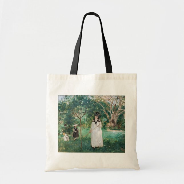 Berthe Morisot - The Butterfly Hunt Tote Bag (Front)