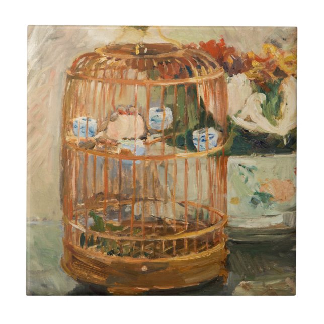 Berthe Morisot - The Cage Ceramic Tile (Front)