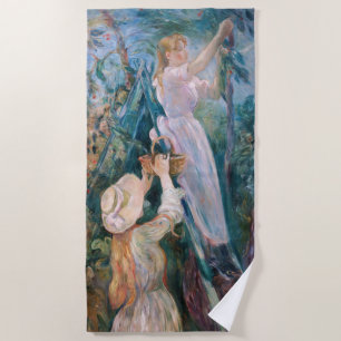 Berthe Morisot - The Cherry Picker Beach Towel