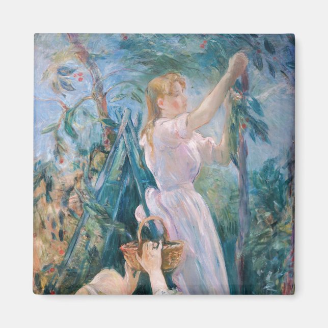 Berthe Morisot - The Cherry Picker Magnet (Front)