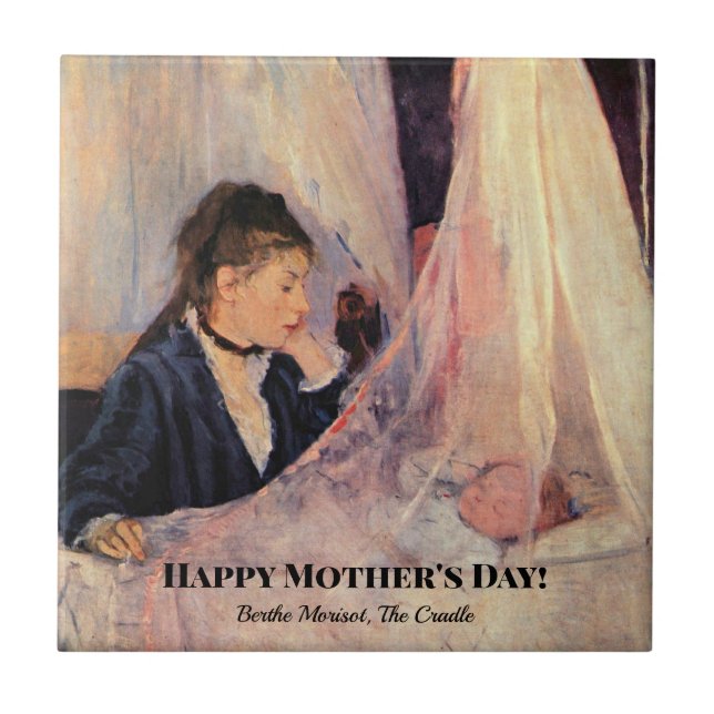 Berthe Morisot, The Cradle, Ceramic Tile (Front)