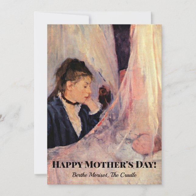 Berthe Morisot, The Cradle, Holiday Card (Front)
