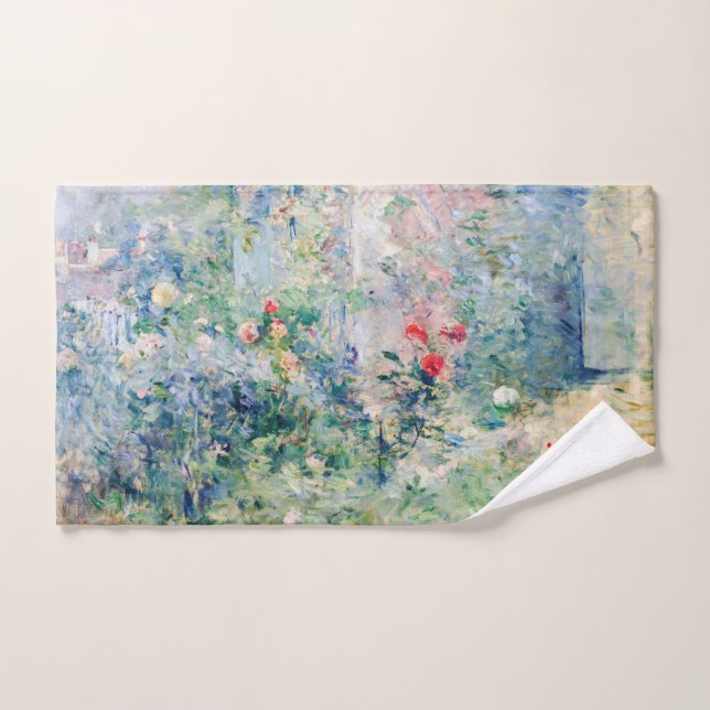 Berthe Morisot - The Garden at Bougival Bath Towel Set (Hand Towel)