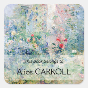 Berthe Morisot - The Garden at Bougival Square Sticker