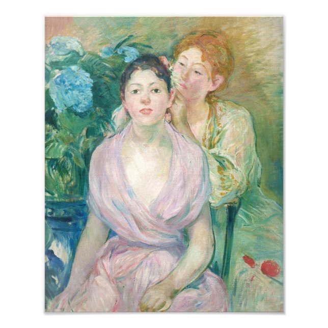 Berthe Morisot - The Horstensia / The Two Sisters Photo Print (Front)