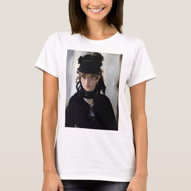 Berthe Morisot With a Bouquet of Violets, Manet T-Shirt (Front)