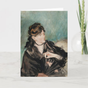Berthe Morisot with a Fan Édouard Manet Card