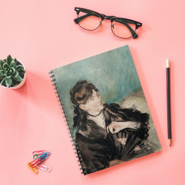 Berthe Morisot with a Fan | Édouard Manet Notebook (Creator Uploaded)