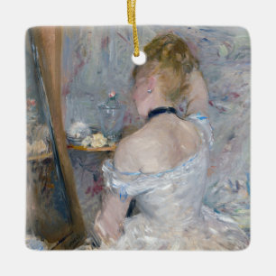 Berthe Morisot - Woman at Her Toilette Ceramic Ornament