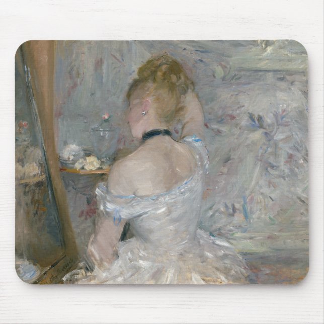 Berthe Morisot - Woman at Her Toilette Mouse Pad (Front)