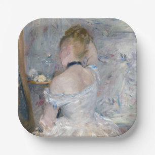 Berthe Morisot - Woman at Her Toilette Paper Plate