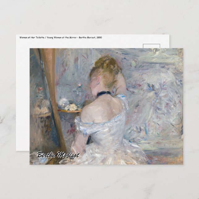 Berthe Morisot - Woman at Her Toilette Postcard (Front/Back)