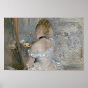 Berthe Morisot - Woman at Her Toilette Poster