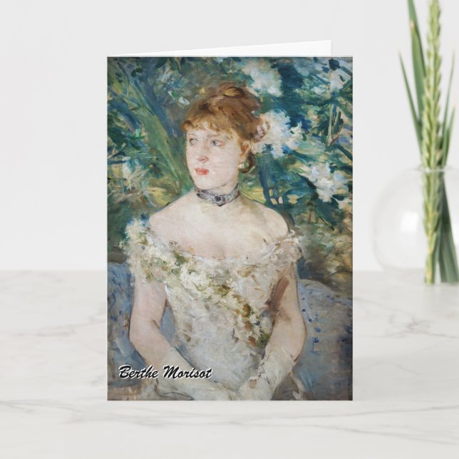 Berthe Morisot - Young Girl in a Ball Gown Card (Front)