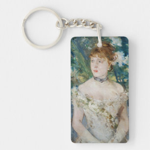 Berthe Morisot - Young Girl in a Ball Gown Key Ring