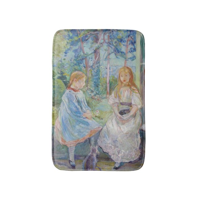 Berthe Morisot - Young Girls at the Window Bath Mat (Front Vertical)
