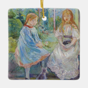 Berthe Morisot - Young Girls at the Window Ceramic Ornament
