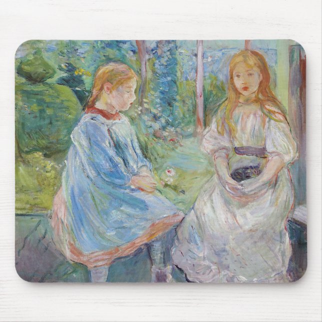 Berthe Morisot - Young Girls at the Window Mouse Pad (Front)