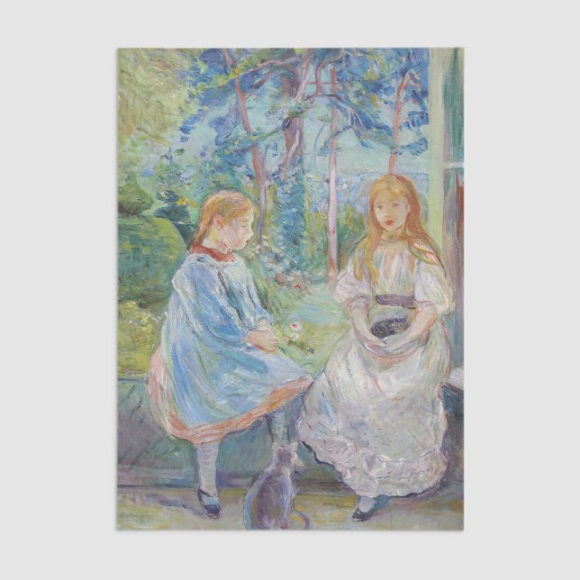 Berthe Morisot - Young Girls at the Window Tissue Paper (Creator Uploaded)
