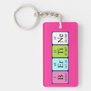 Bertine periodic table name keyring
