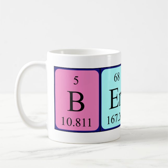 Bertine periodic table name mug (Left)